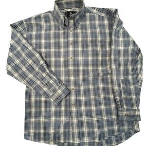 THUNDER‎ Men’s Plaid Button Down XL RN130691